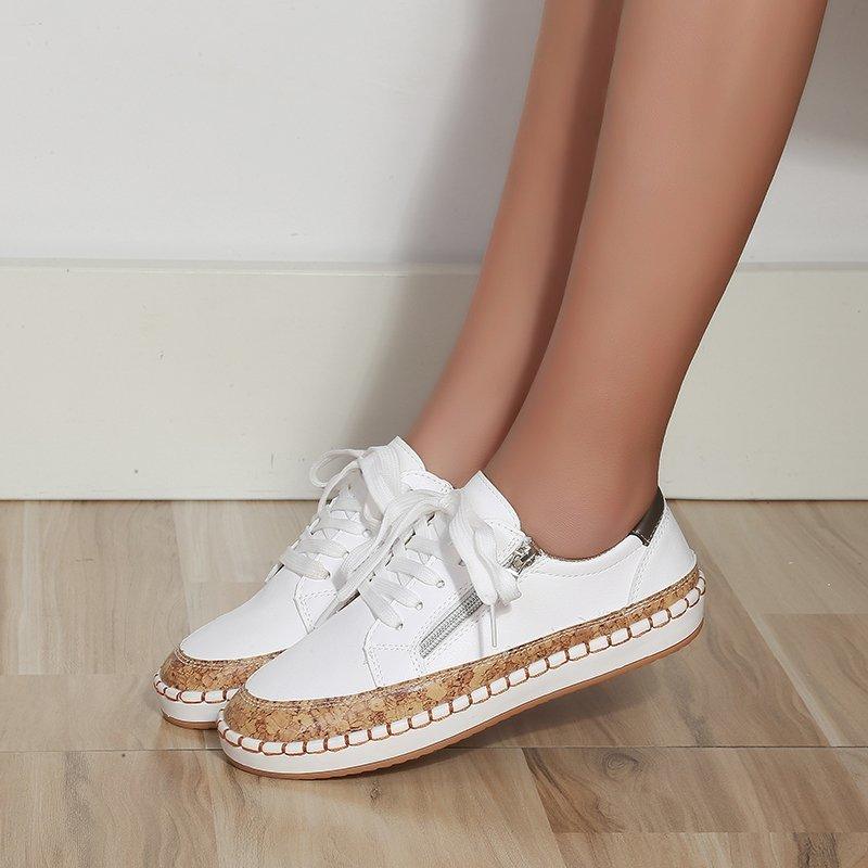 Women's Elegant Floral Flat Sneakers