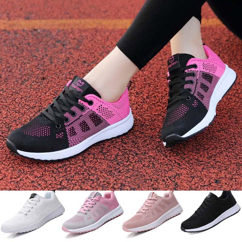 Women's Elegant Mesh Sport Sneakers – Lightweight Casual Tennis Shoes