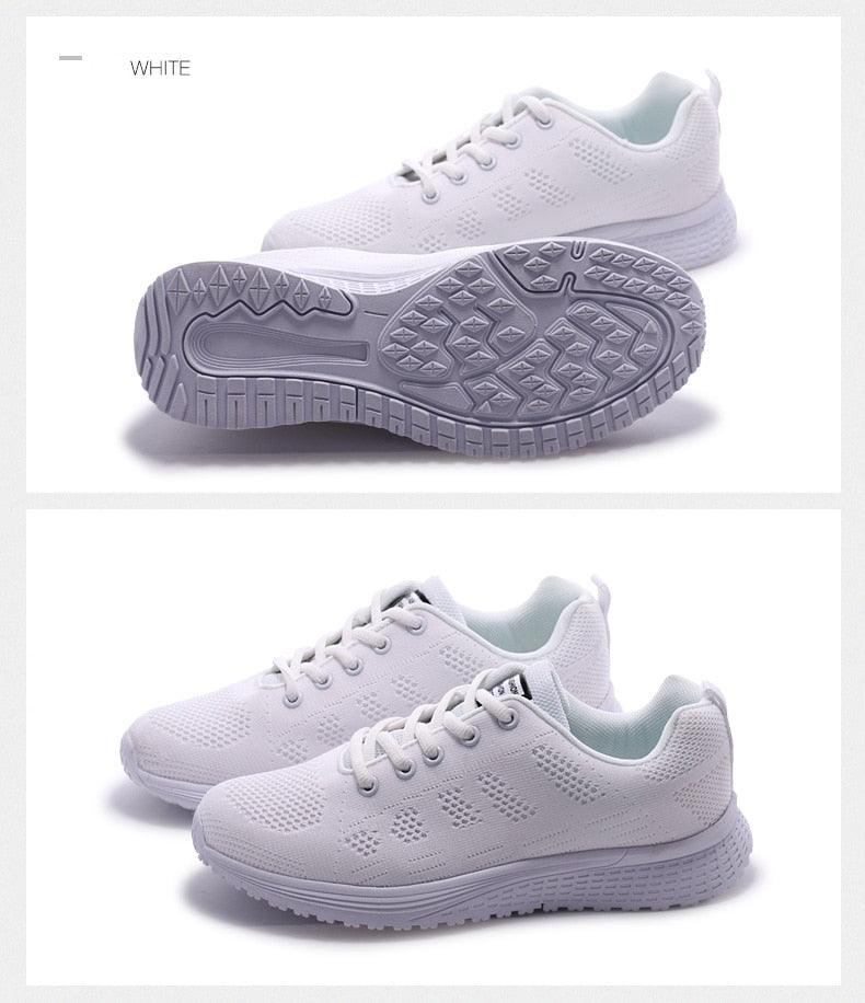Women's Elegant Mesh Sport Sneakers – Lightweight Casual Tennis Shoes