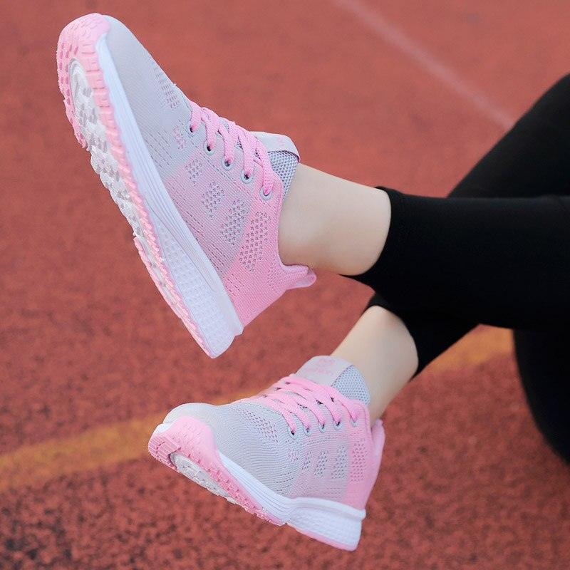 Women's Elegant Mesh Sport Sneakers – Lightweight Casual Tennis Shoes