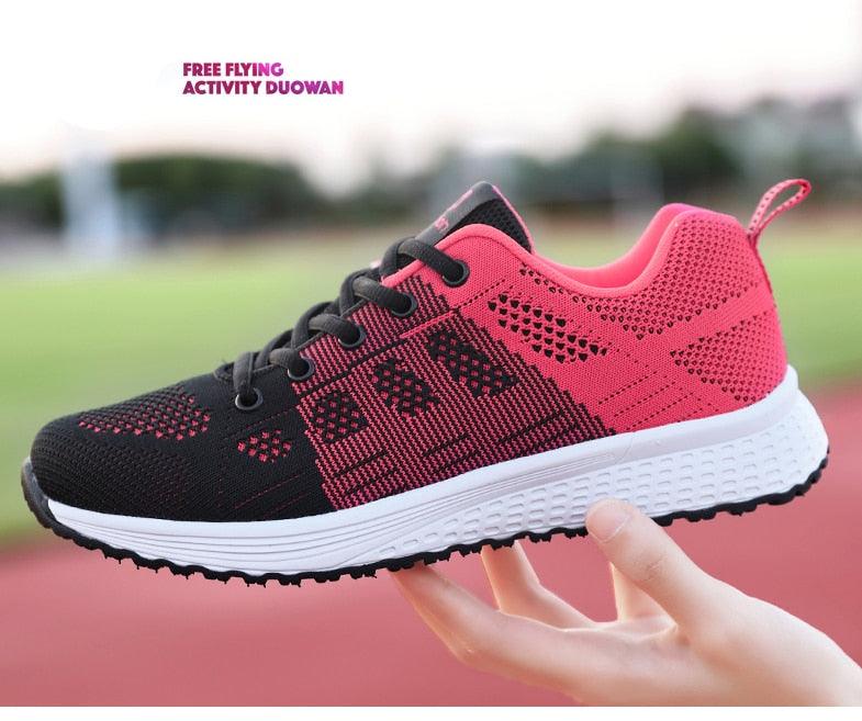Women's Elegant Mesh Sport Sneakers – Lightweight Casual Tennis Shoes