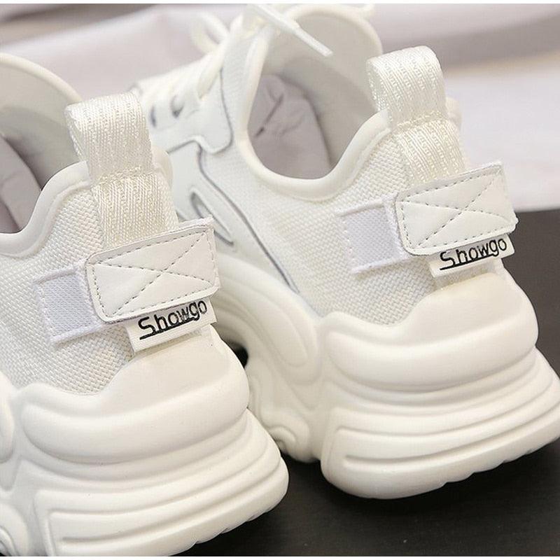 Women's Lace Up Thick Platform Sneakers