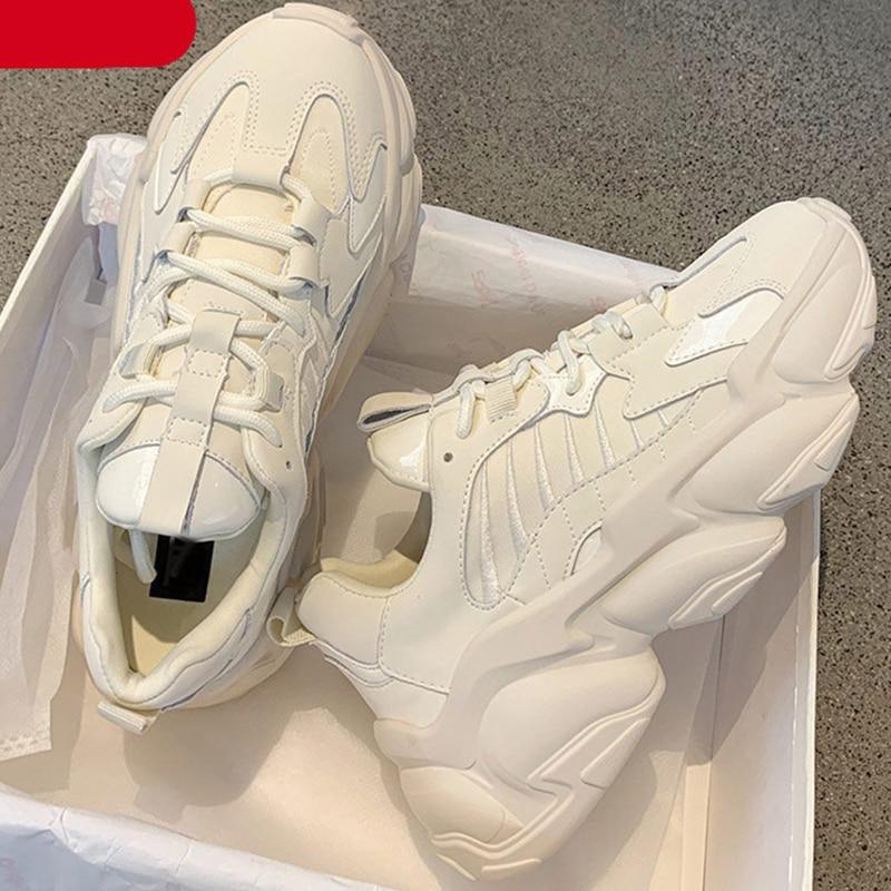 Women's Lace Up Thick Platform Sneakers
