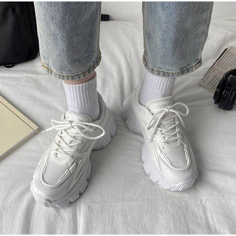 Women's Lace Up Thick Platform Sneakers