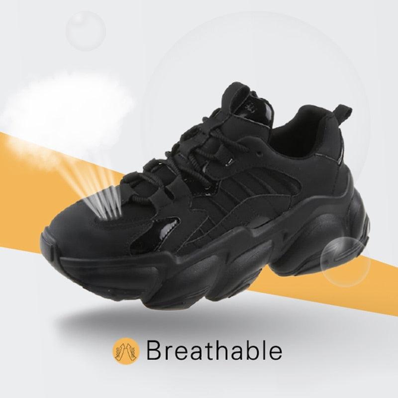 Women's Lace Up Thick Platform Sneakers
