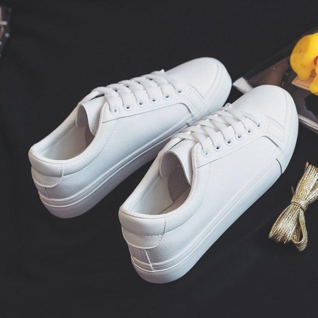Women's Classic White Vulcanize Sneakers
