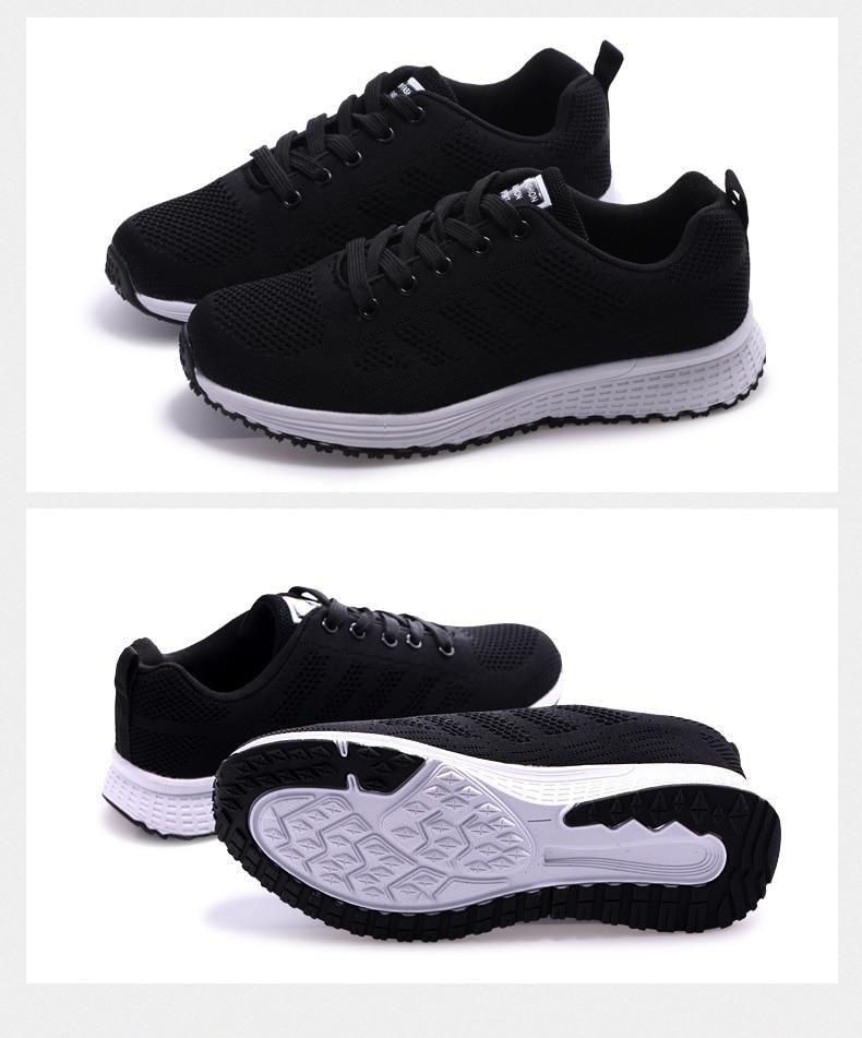 Women's Elegant Mesh Sport Sneakers – Lightweight Casual Tennis Shoes