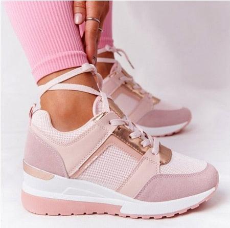 Women's Leopard Print Platform Sneakers