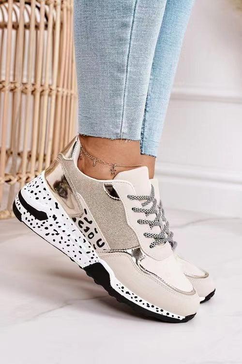 Women's Leopard Print Platform Sneakers