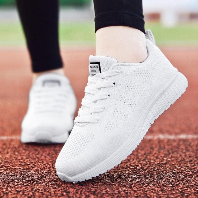 Women's Breathable Mesh Sneakers – Lightweight Casual Walking Shoes