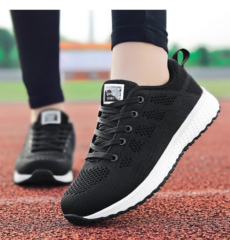 Women's Breathable Mesh Sneakers – Lightweight Casual Walking Shoes