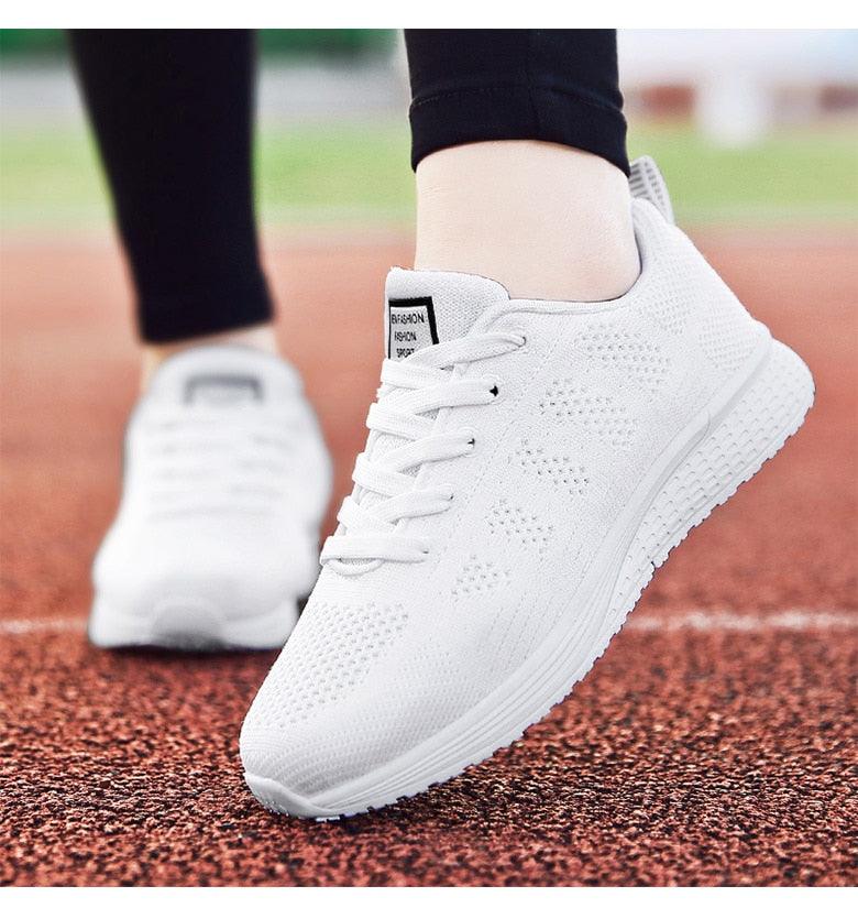 Women's Breathable Mesh Sneakers – Lightweight Casual Walking Shoes