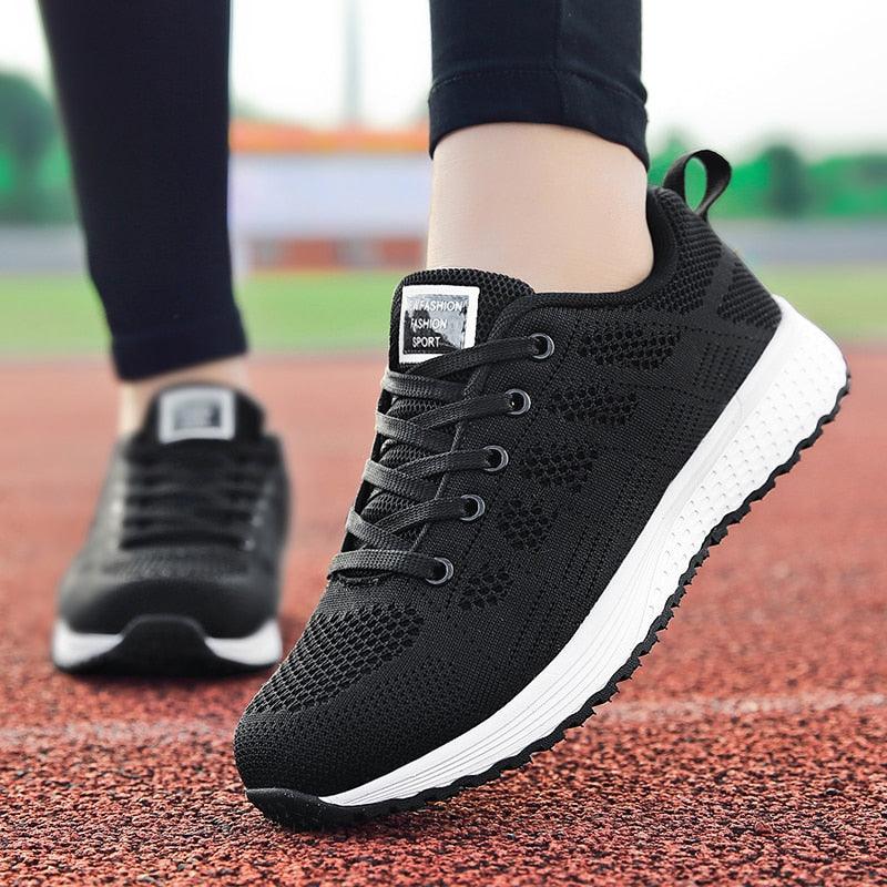 Women's Breathable Mesh Sneakers – Lightweight Casual Walking Shoes