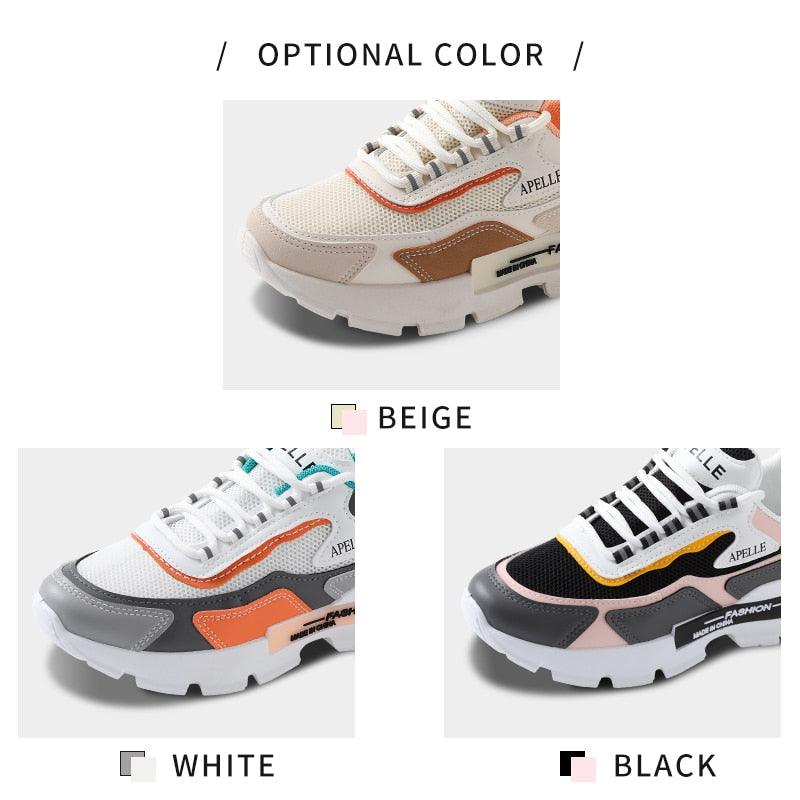 Women's Mesh Running Sneakers with Removable Insole