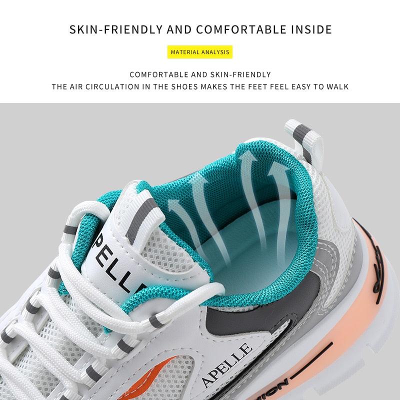 Women's Mesh Running Sneakers with Removable Insole