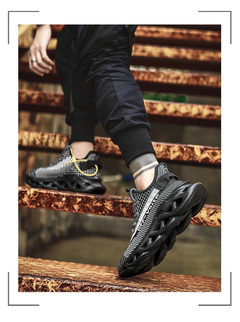 Men's Mesh Blade Sport Sneakers – Lightweight Performance Shoes