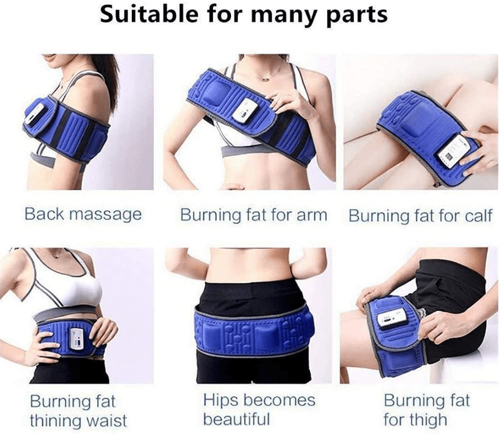 Vibration Massage Belt with Heat – Muscle Toning & Recovery