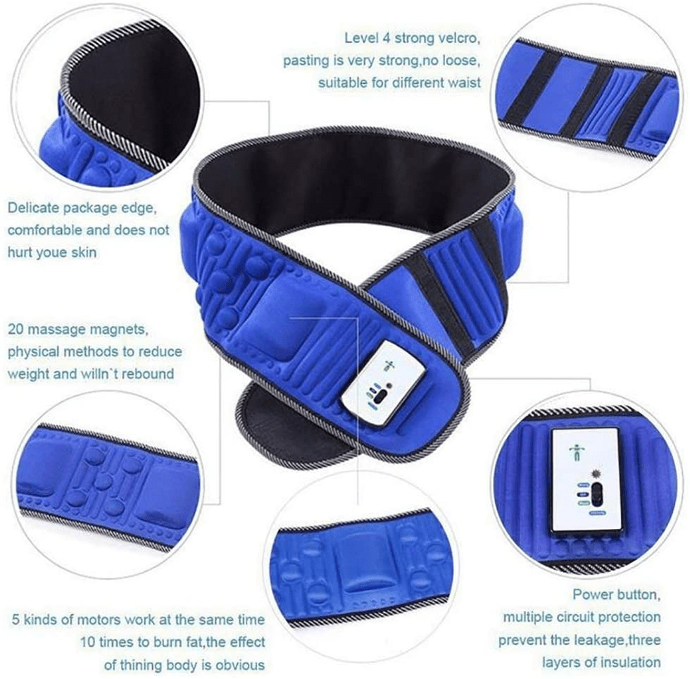Vibration Massage Belt with Heat – Muscle Toning & Recovery