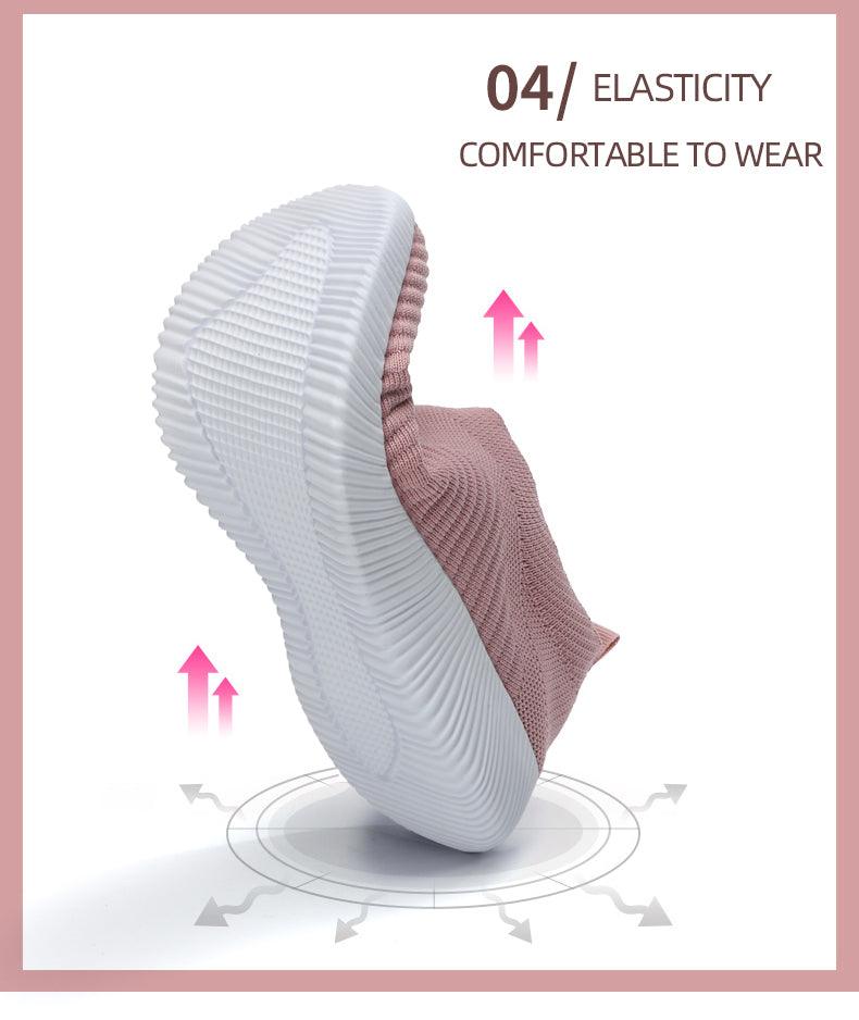 Women's PU Leather Heart Flat Sneakers