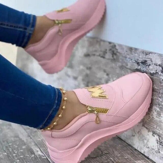 Women's Luxury Pink Vulcanize Sneakers