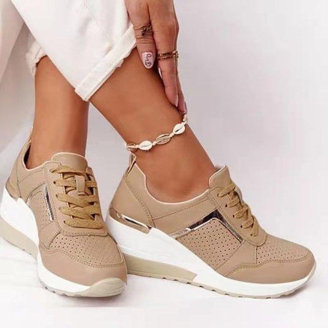 Women's Leopard Print Platform Sneakers
