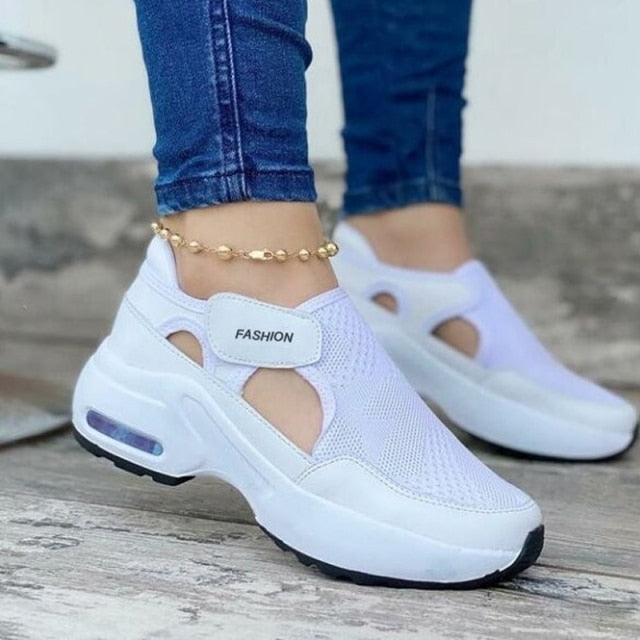 Women's Red Air Cushion Sneakers