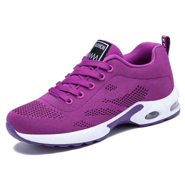 Women's Red Air Cushion Sneakers