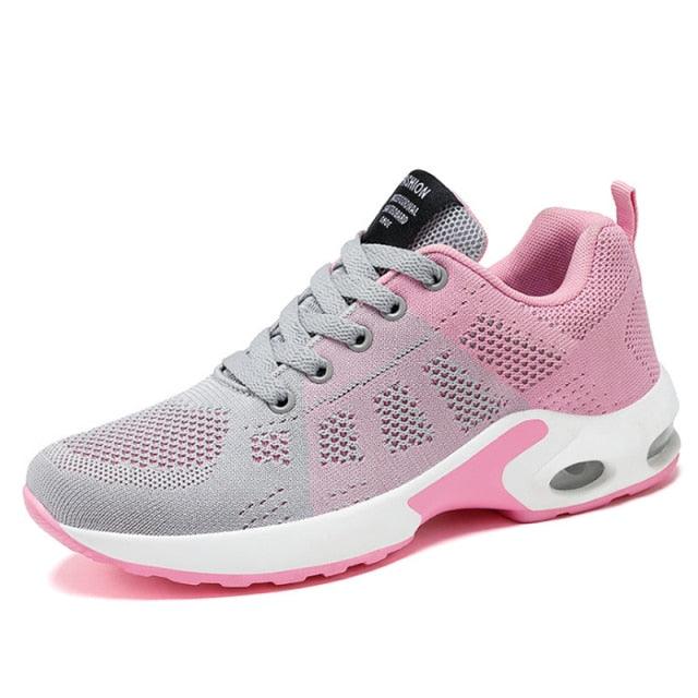 Women's Red Air Cushion Sneakers