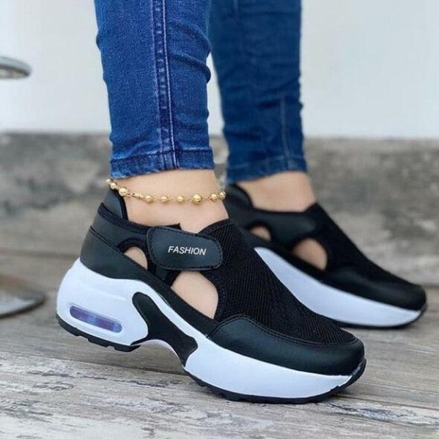 Women's Red Air Cushion Sneakers