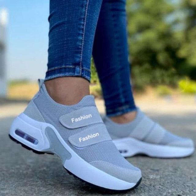 Women's Red Air Cushion Sneakers