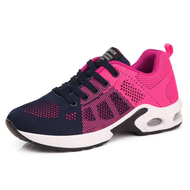 Women's Red Air Cushion Sneakers